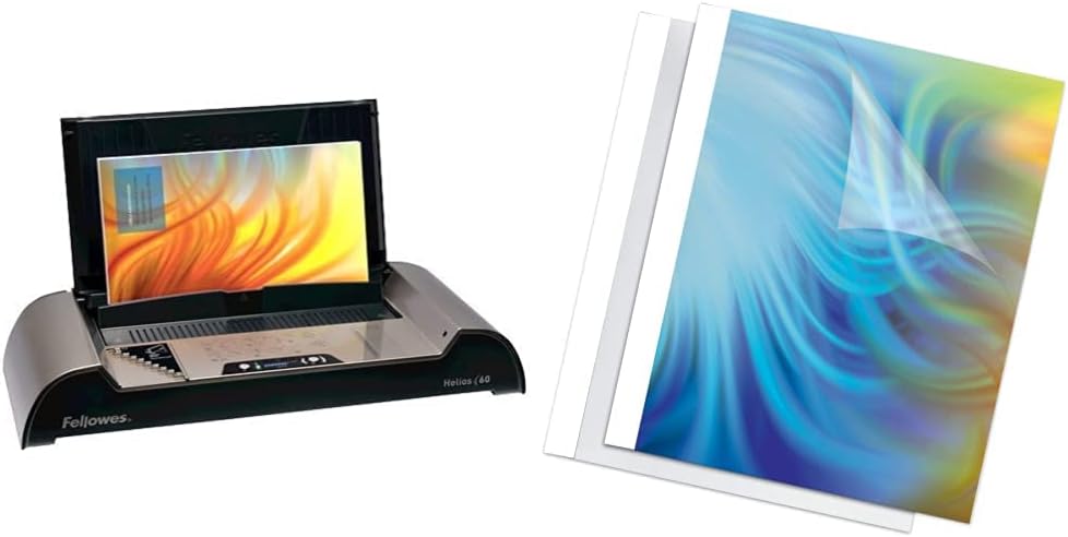 Fellowes Thermal Binding Machine, Helios 60, Platinum/Graphite (5219501) - Image 1